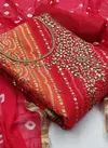 Exclusive Fancy Designer Heavy Festive Wear Cota Checks Bandani Print And Hand Work Dress Material Suit Collection 
